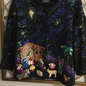 BEAUTIFUL MICHAEL SIMON NATIVITY CARDIGAN!!!